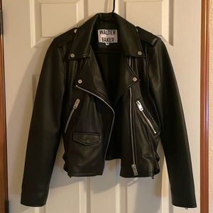 Cropped Leather Jacket